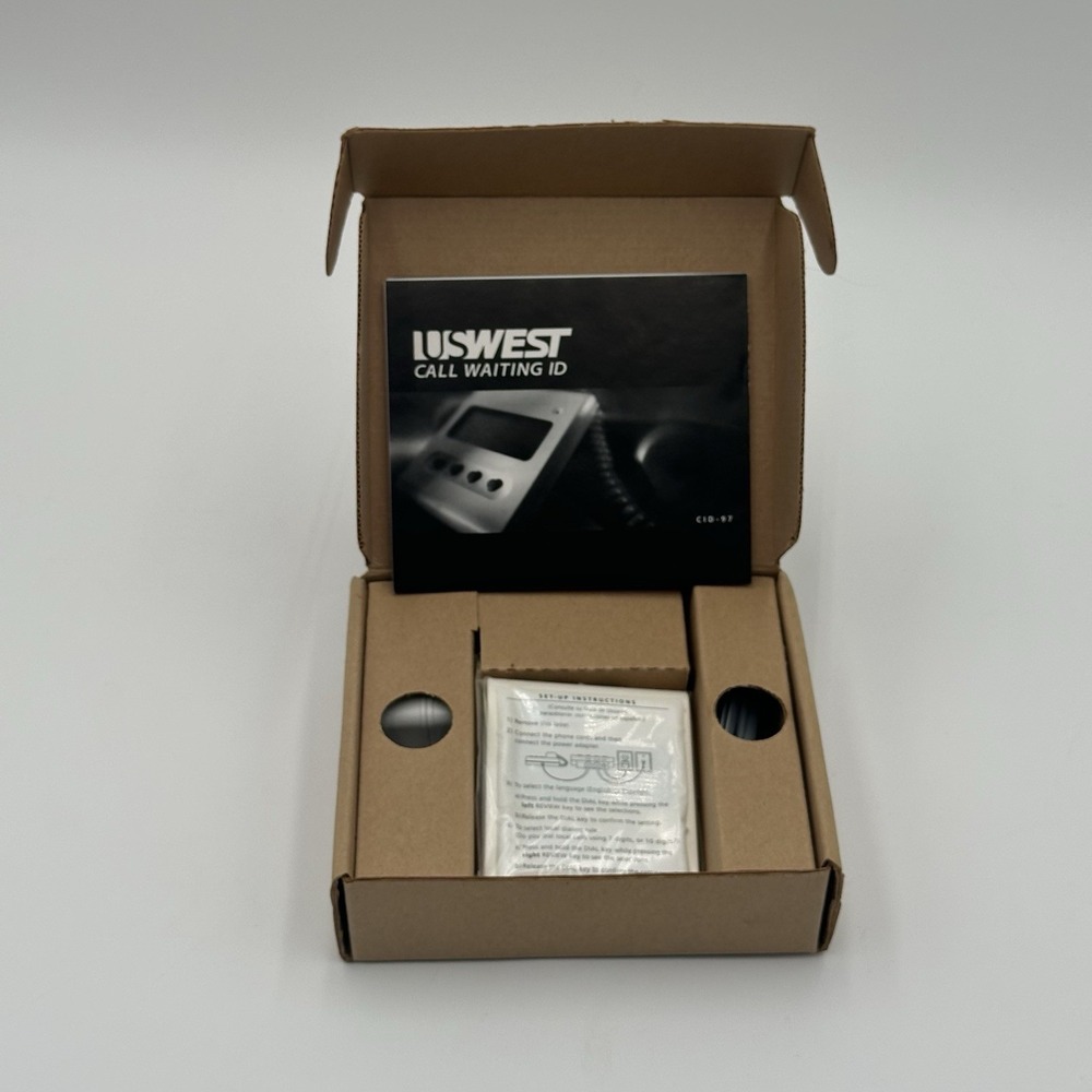 Vintage US WEST Call Waiting Caller ID CID-97 New Open Box w/ AC Adapter & Cords